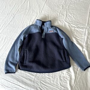 Vineyard vines Mixed Media Snap Placket Sherpa Shep Shirt , Small